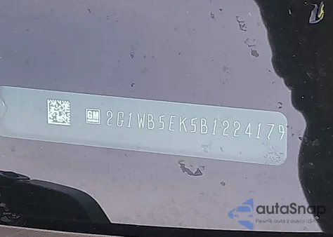 2011 Chevrolet Impala Lt из США, поврежденный, VIN 2G1WB5EK5B1224179